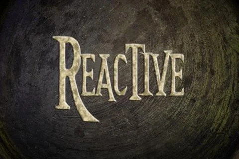 Reactive concept Illustrazione stock