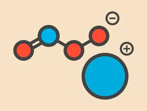 Reactive nitrogen species molecule Illustrazione stock