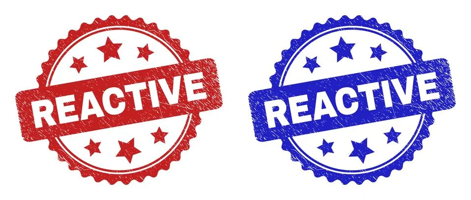 REACTIVE Rosette Stamp Seals Using Unclean Texture イラスト素材