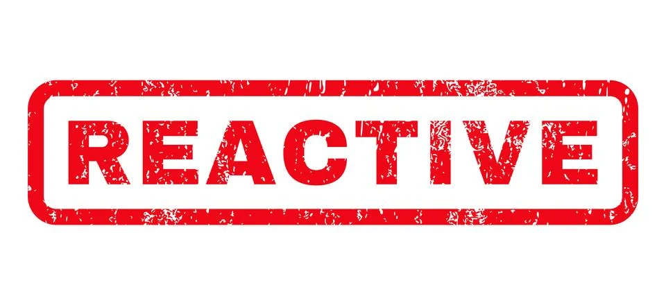 Reactive Rubber Stamp Stock Illustration