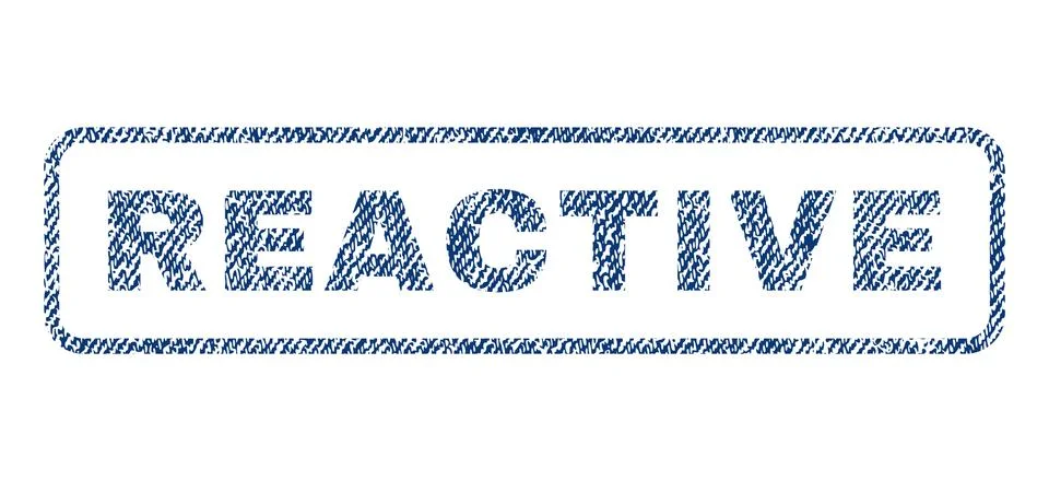 Reactive Textile Stamp Illustrazione stock