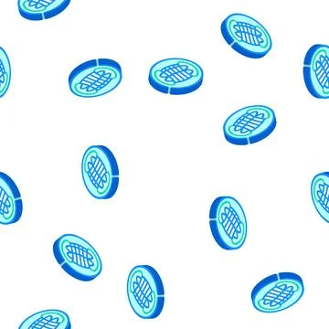 Reactor hypothetical structure isometric icon seamless pattern Stock Illustration