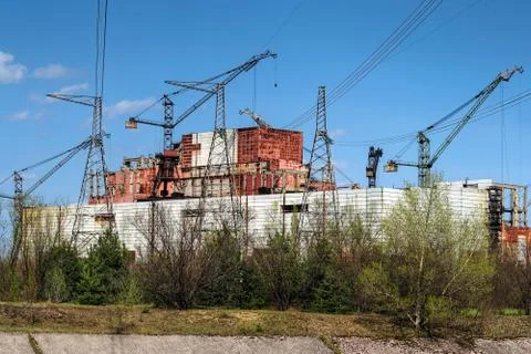 Reactors 5 &amp; 6, chernobyl Stock-Fotos