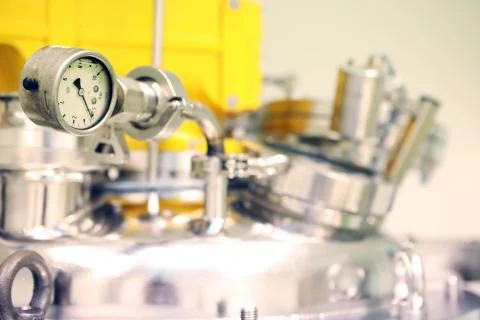 Reactors of suspensions and solutions. Manufacture of pharmaceutical industry Stock Photos