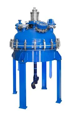 Reactors of suspensions and solutions. Manufacture of pharmaceutical industry Stock Photos