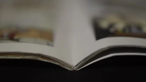 Read and turn page of a comic book. superhero comic book page. Stock Footage 237506463