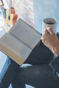 Read a book, enjoy Stock Photos