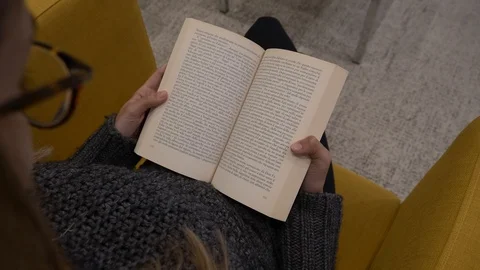 Read a book Stock Footage 126918674