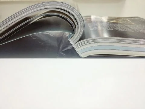 Read a book on table isolated. Stock Photos