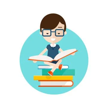 Read books icon Stock Illustration