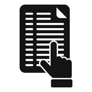 Read document icon simple vector. Online training Stock Illustration