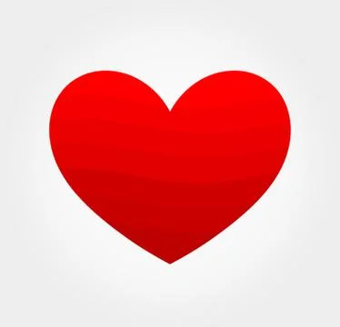 Read heart icon. Vector illustration. Stock Illustration