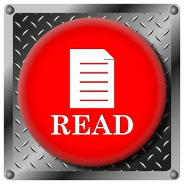 Read metallic icon Stock Illustration