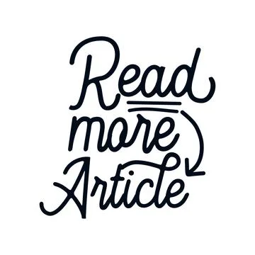 Read more article. stylish typography design. Stock Illustration