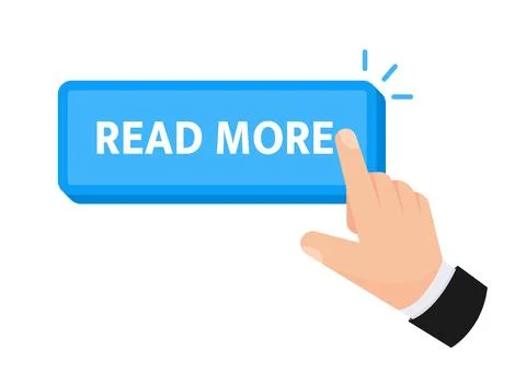 Read more Button with pointer clicking. Web button. Finger Pressing. Click to Stock Illustration