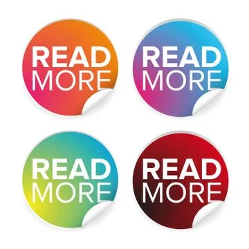 Read more button set label 스톡 일러스트