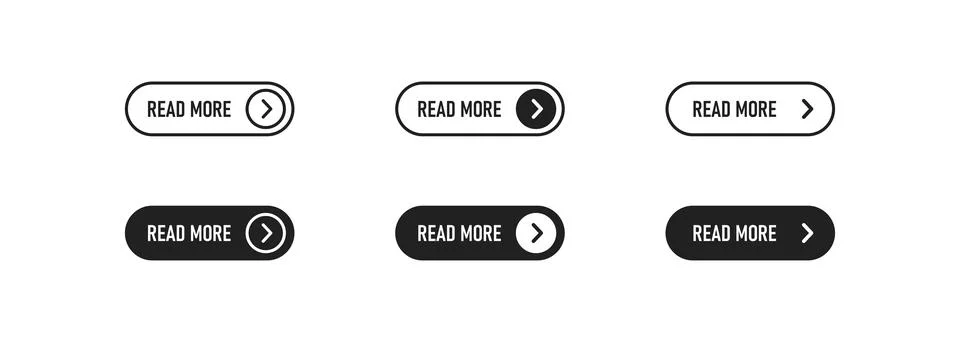 Read more button, web icon. Next simple design, arrow illustration in vecto.. Stock Illustration