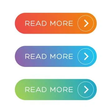 Read More colorful button set Stock Illustration