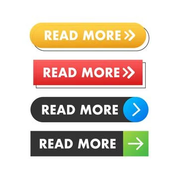 Read more web site button. Vector stock illustration. Stock Illustration