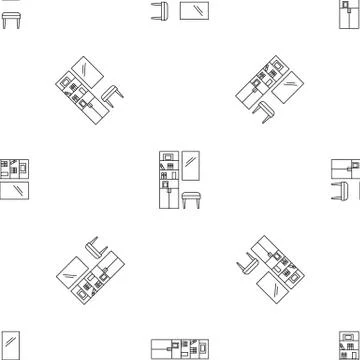 Read room pattern seamless Stock Illustration