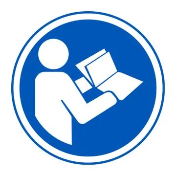 Read Technical Manual Before Servicing symbol Isolate On White Background,Vec Illustrazione stock