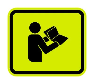 Read Technical Manual Before Servicing symbol Isolate On White Background,Vec Illustrazione stock