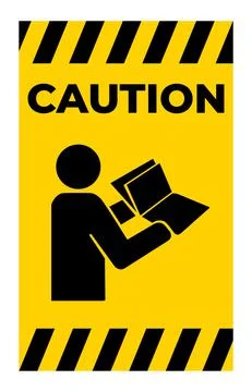 Read Technical Manual Before Servicing symbol Isolate On White Background,Vec Stock Illustration