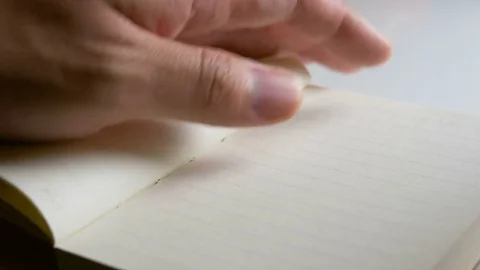 Read through small notepad Stock Footage 81063691