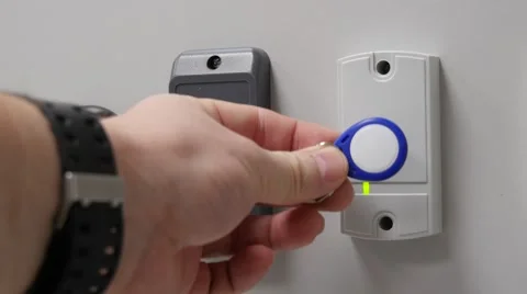 Reader of access control, open remote control 動画素材 55536965