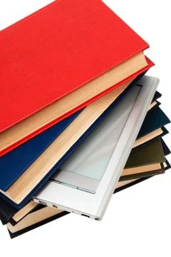 Reader and books Stock Photos