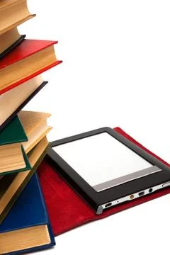 Reader and old books Stock Photos