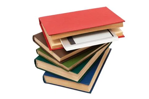 Reader and old books Stock Photos