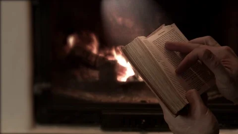 Reader with book 스톡 동영상 75737858