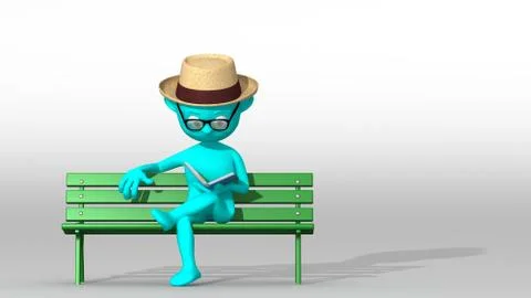 Reader color Stock Illustration