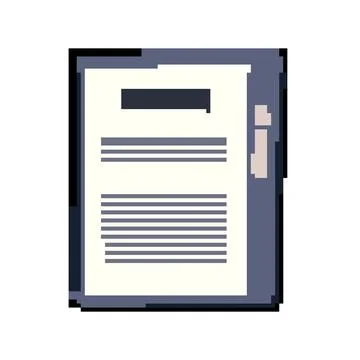 Reader e-reader pixel art vector illustration Stock Illustration