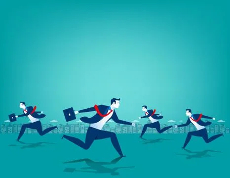 Readership of change direction and be different Stock Illustration