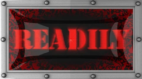 Readily on led Stock Footage 8730348