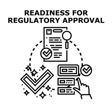 Readiness for regulatory approval process and compliance イラスト素材