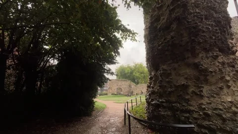 Reading Abbey, Medieval Monastery Ruins in Southern England Vídeo Stock 348324716
