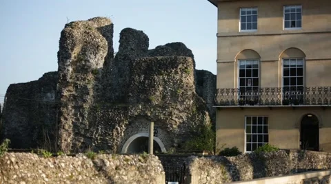 Reading Abbey Ruins Stock Footage 48923634