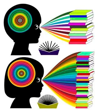 Reading and Intelligence Illustrazione stock