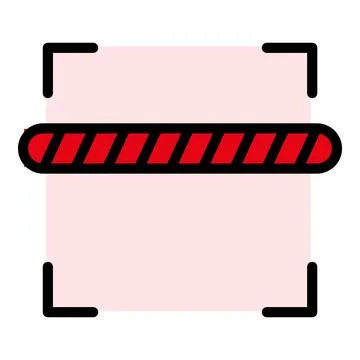 Reading barcode icon vector flat Stock Illustration