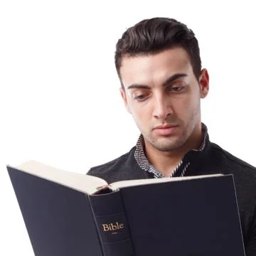 Reading bible Stock Photos
