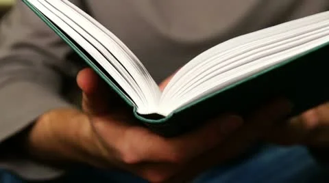 Reading A Book 2 Stock Footage