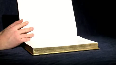 Reading a book, finding passage and closing Video stock 10818992