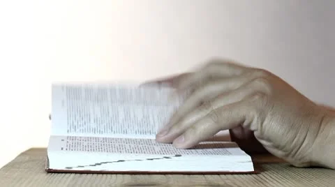 Reading book Stock Footage 8843738