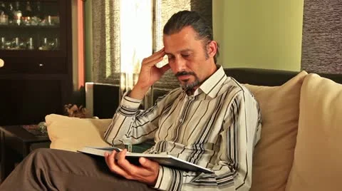 Reading book Stock Footage 12162263