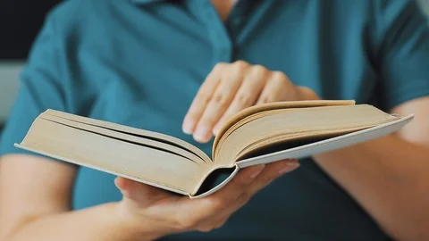 Reading a book Stock Footage 112187022