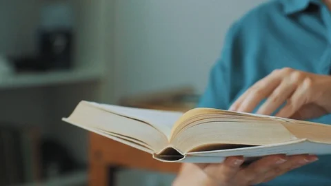 Reading a book Stock Footage 112187059