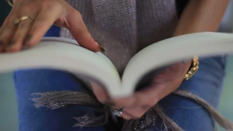 Reading Book Stock Footage 112686070
